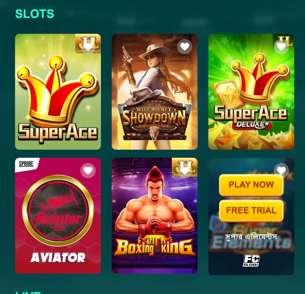 Most Popular Games on CV666 Bangladesh